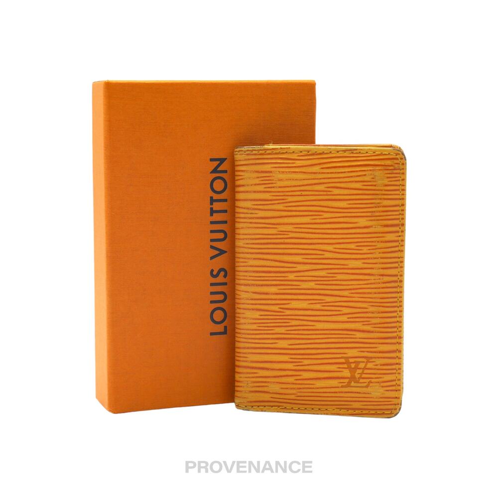 🔴 Louis Vuitton Pocket Organizer Wallet - Tassil Yellow Epi Leather